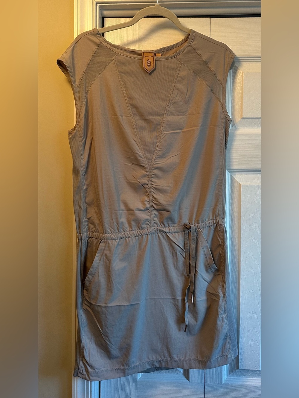 Indygena Laco Activewear Dress Drawstring Waist with Pockets in light Gray M - Picture 11 of 11